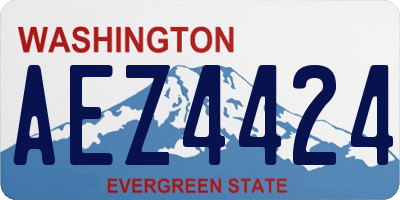 WA license plate AEZ4424