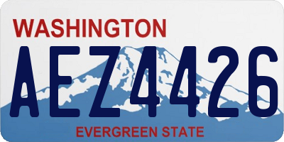 WA license plate AEZ4426