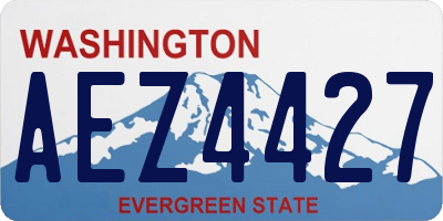 WA license plate AEZ4427