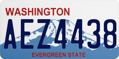 WA license plate AEZ4438