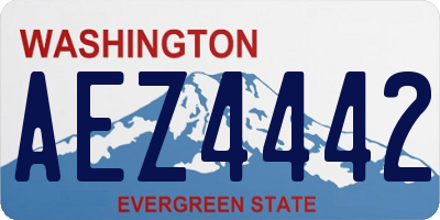 WA license plate AEZ4442