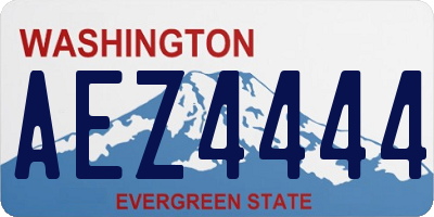 WA license plate AEZ4444