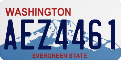 WA license plate AEZ4461