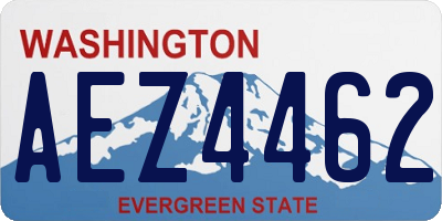 WA license plate AEZ4462