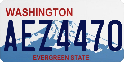 WA license plate AEZ4470