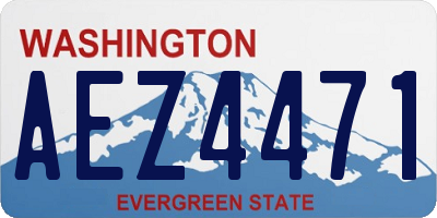 WA license plate AEZ4471