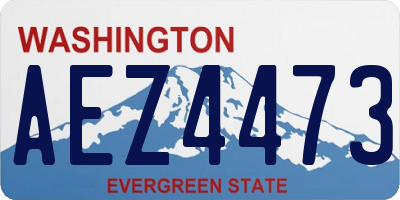 WA license plate AEZ4473