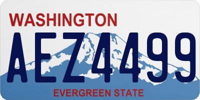 WA license plate AEZ4499