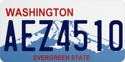 WA license plate AEZ4510