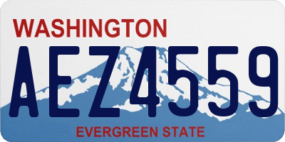 WA license plate AEZ4559