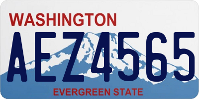 WA license plate AEZ4565