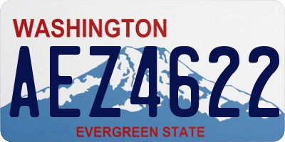 WA license plate AEZ4622