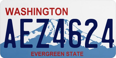 WA license plate AEZ4624