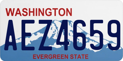 WA license plate AEZ4659