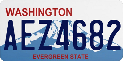 WA license plate AEZ4682