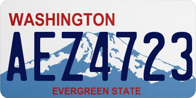 WA license plate AEZ4723