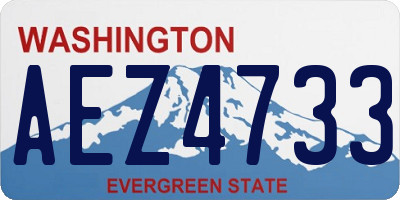 WA license plate AEZ4733