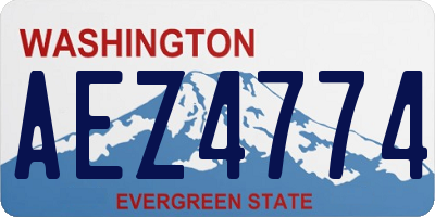 WA license plate AEZ4774
