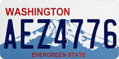 WA license plate AEZ4776
