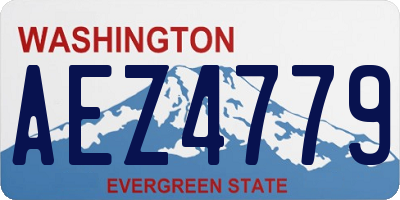 WA license plate AEZ4779