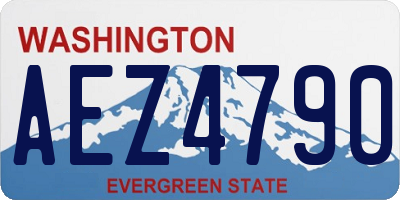 WA license plate AEZ4790
