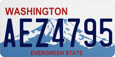 WA license plate AEZ4795