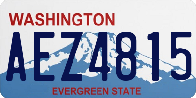 WA license plate AEZ4815