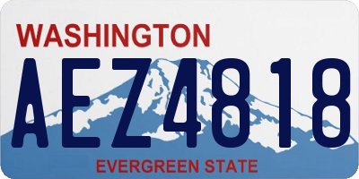 WA license plate AEZ4818