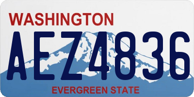 WA license plate AEZ4836