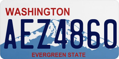 WA license plate AEZ4860