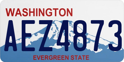 WA license plate AEZ4873