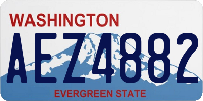 WA license plate AEZ4882