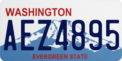 WA license plate AEZ4895