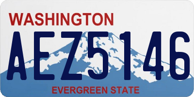 WA license plate AEZ5146