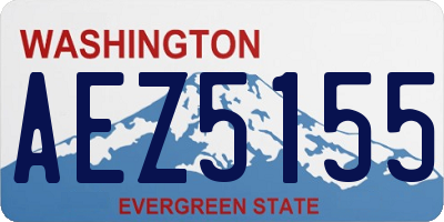 WA license plate AEZ5155