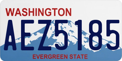 WA license plate AEZ5185