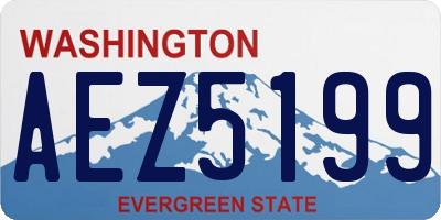 WA license plate AEZ5199