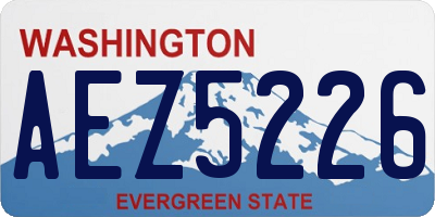 WA license plate AEZ5226