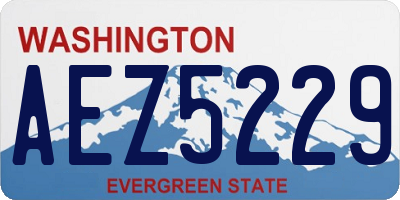 WA license plate AEZ5229