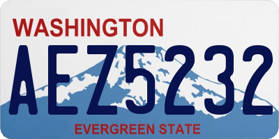 WA license plate AEZ5232