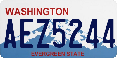 WA license plate AEZ5244