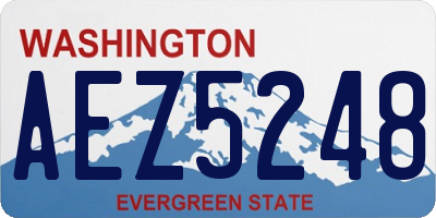 WA license plate AEZ5248