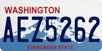 WA license plate AEZ5262