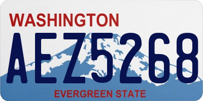 WA license plate AEZ5268