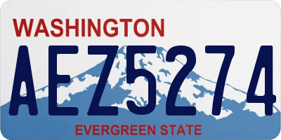 WA license plate AEZ5274