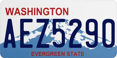 WA license plate AEZ5290