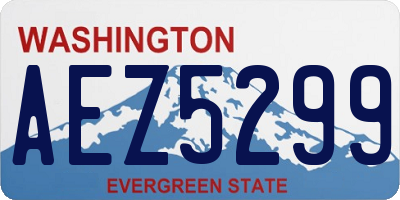 WA license plate AEZ5299