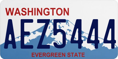 WA license plate AEZ5444