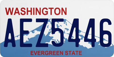 WA license plate AEZ5446