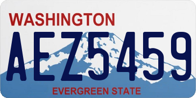 WA license plate AEZ5459